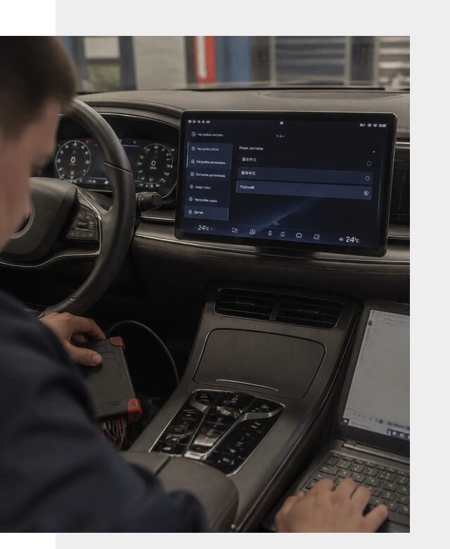 Русификация автомобиля BYD HAN для эксплуатации в Череповце